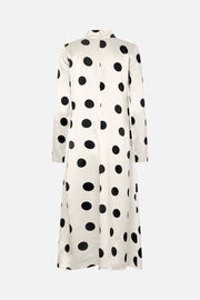 Stine Goya Long Sleeve Midi Dress Dress Black Dots