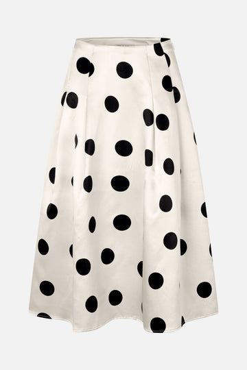 Stine Goya Voluminous Midi Skirt Skirt Black Dots